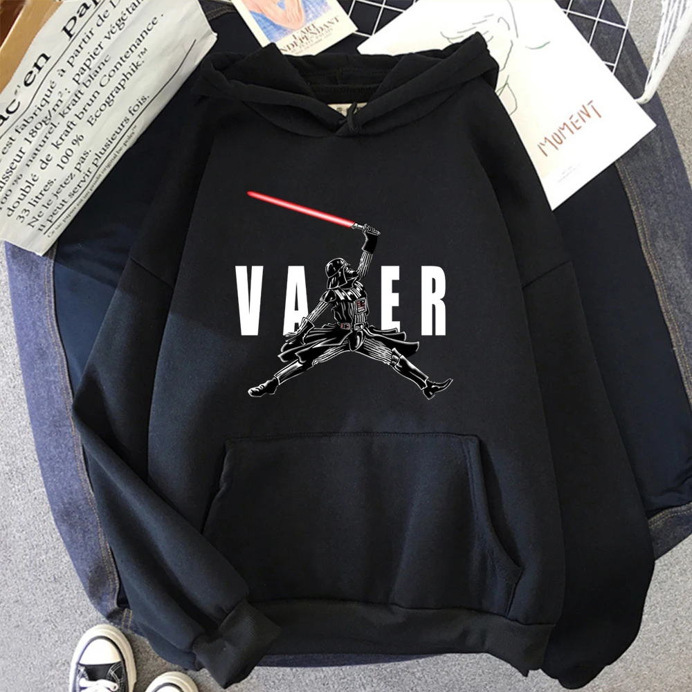 Darth Vader Star Wars Funny Hoodie Mens Cartoon Disney Printed Sweatshirts Fleece Casual Soft Hooded Hip Hop Cool Men Sweatshirt men and women hooded hoody oversized graffiti letter foam plus velvet sweatshirts harajuku fleece hoodie hip hop stranger things