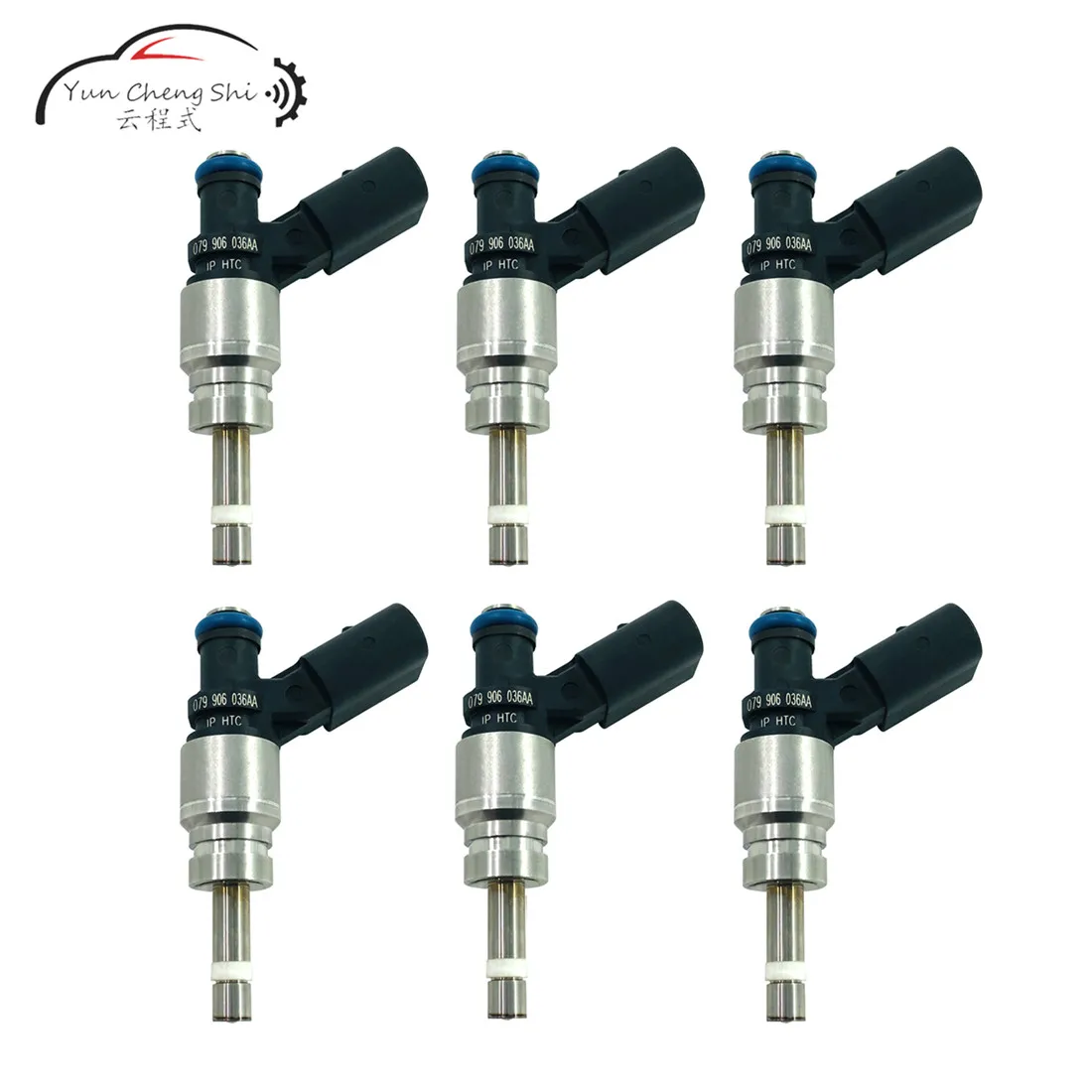 6 шт./лот высокомощный топливный инжектор 079906036AA для VW Touareg Audi A6 A8 Q7 R8 S5 V8 V10 2007 2008 2009