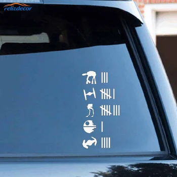 Black/Silver Keeping Score Car Rear Window Vinyl Sticker Decor Hit Accident Count Humour Joke Car Sticker Decoration C363