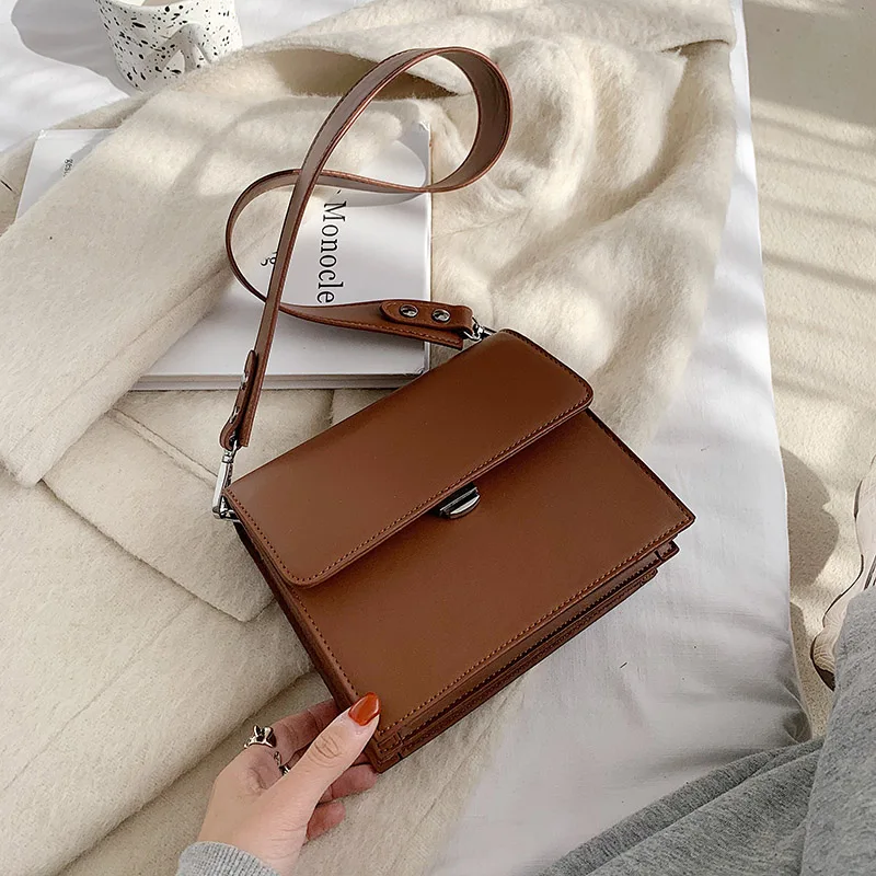

Ladies Shoulder Bags 2020 Winter New Messenger Bags Retro Ladies Bags Luxury Designer Women's Bags Daily Women's Bags