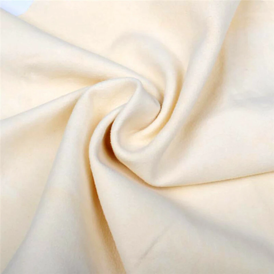 Peau De Chamois Naturelle – Chiffon Absorbant Pour Voiture, Vitres, écrans, 45x75 Cm