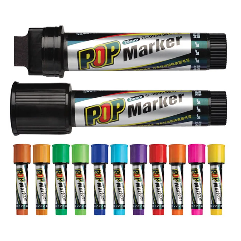 Фото Поп-маркер LifeMaster Genvana 20 мм чернила на спиртовой основе маркировка на чем угодно/дизайн плаката быстросохнущие водостойкие чернила №5