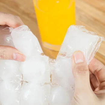 

OUYXR 10 pcs Disposable Ice Frozen Lattic Bags Self-Sealing Plastic Ice Cubes Tools Ice Mold Drinking Tools