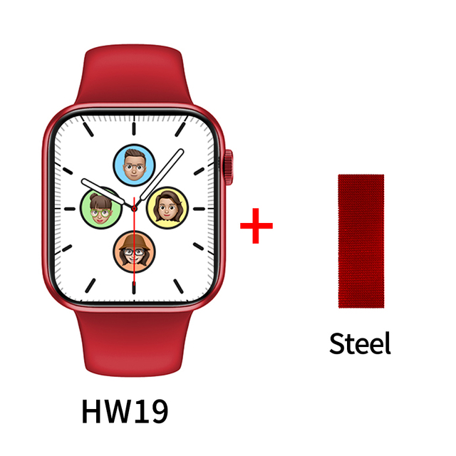 Smartwatch Series 6 Smart Watch Men Women HW19 plus Heart Rate Monitor pk W26 W37 P8 plus HW22 pro max D20 Y68 IWO 13