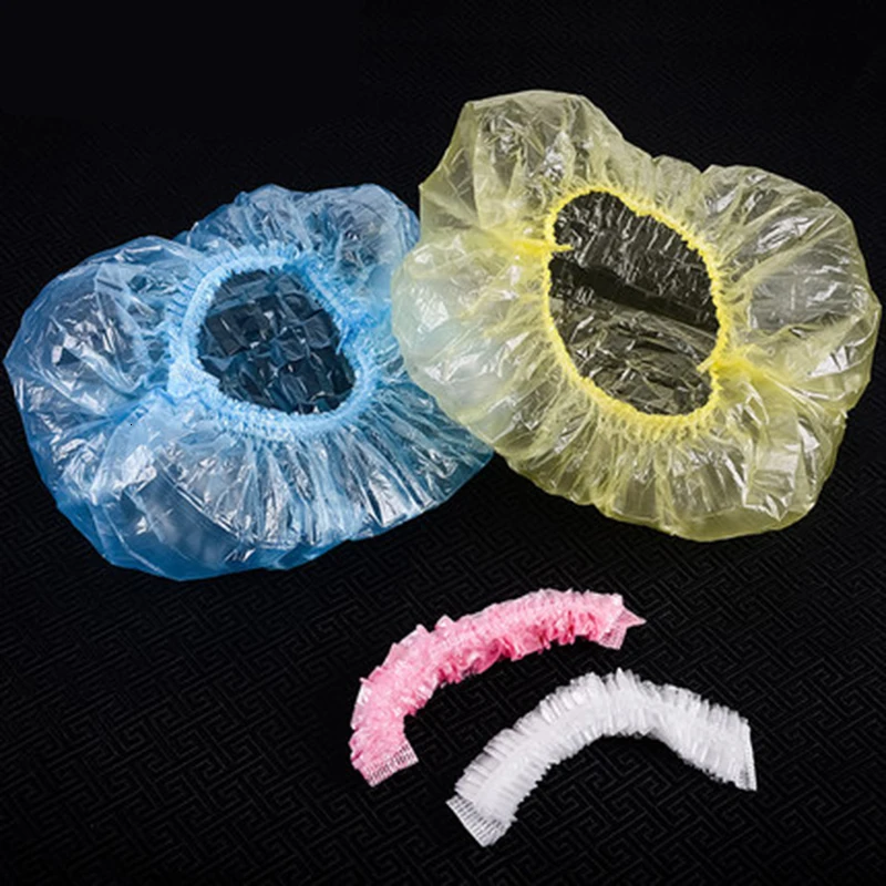 100PCS/Lot Disposable Shower Caps Bath Hat for Hotel Salon