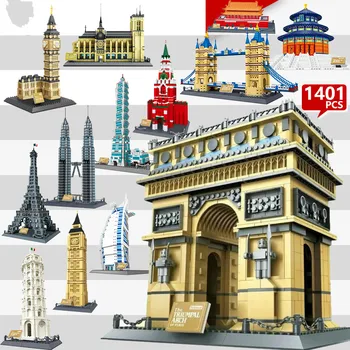 

NEW Creactor World Great City Architecture Model Building Blocks City Creative Sets MOC Bricks model Educational Kids Toy Gift