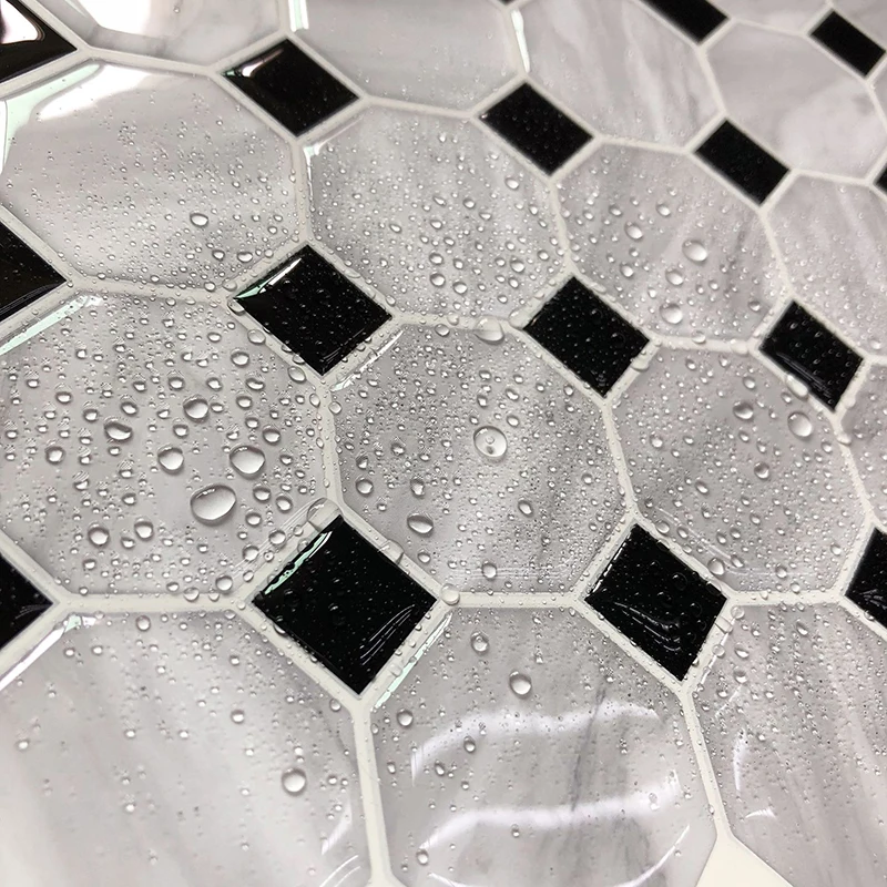 

3d Wall Sticker Imitation Marble Self-adhesive Dropping Glue 26.5*26.5CM Wall Sticker new hot sale