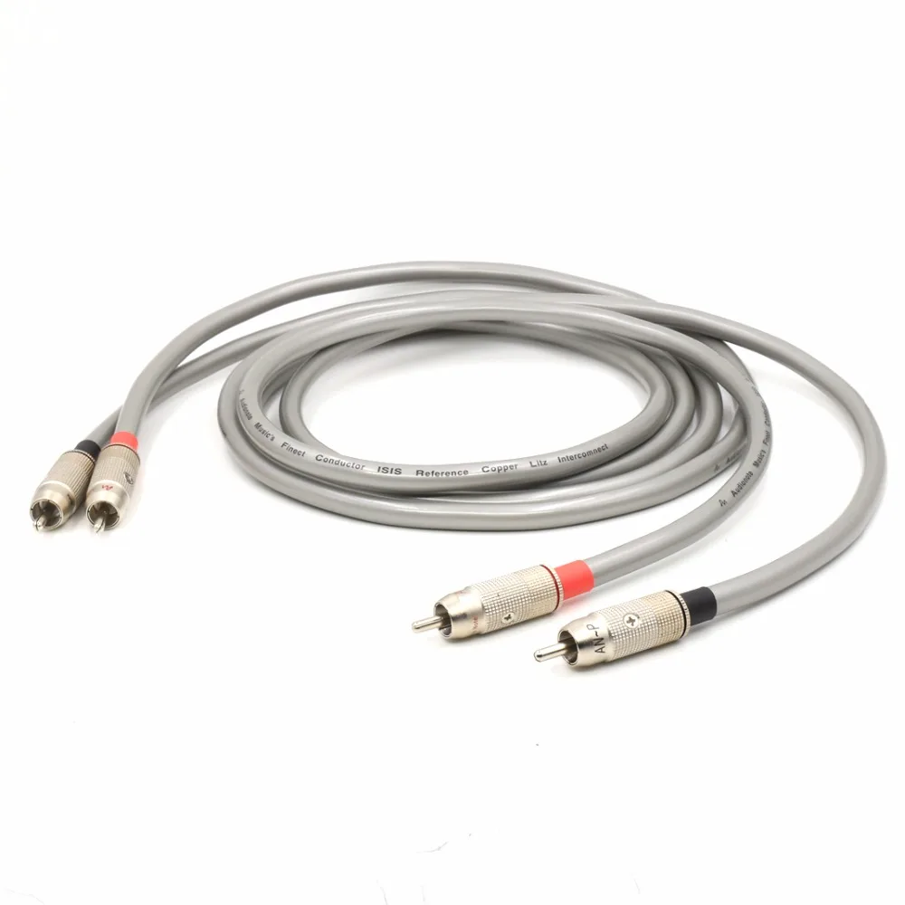 

Pair audionote sisi Solid Core 99.998% Pure Silver plated RCA Interconnect cable audio line