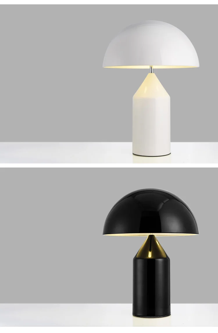 Modern Metal Mushroom Table Lamp Italy Art Decor LED Desk Lamp Bedroom Bedside Lamp decorative reading nordic lighting Fixtures