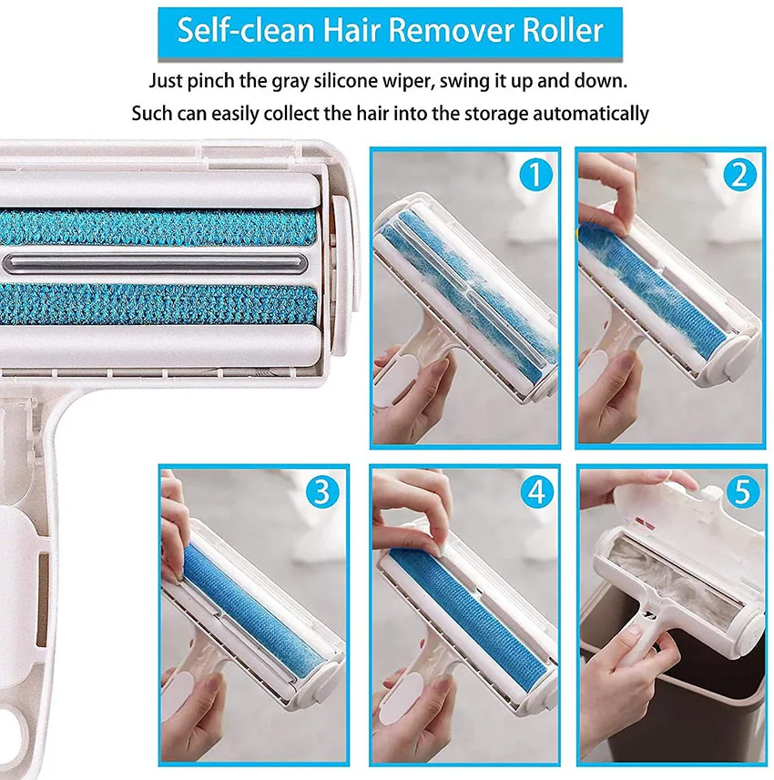 Pet Hair Remover Roller Dog Cat Hair Furniture lint remover magic Brush Reusable Device Dust Brush Dust Cleaners Clean Tools