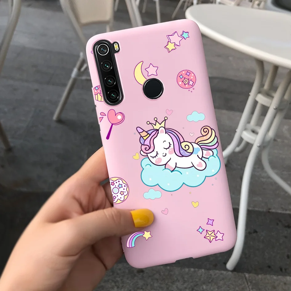 For Fundas Xiaomi Redmi 8A Note 8 Pro Case Cute Cartoon Silicone Pattern Back Cover For Redmi Note 8 Pro Redmi8 A8 8 A Phone Bag xiaomi leather case card Cases For Xiaomi