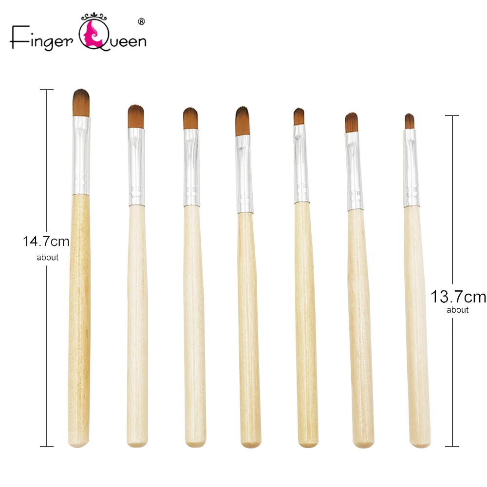 3/7pcs Nail Pen Brush 7 Different Sizes Nail Glue Phototherapy Pen Professional Salon Home Use Gel Brush