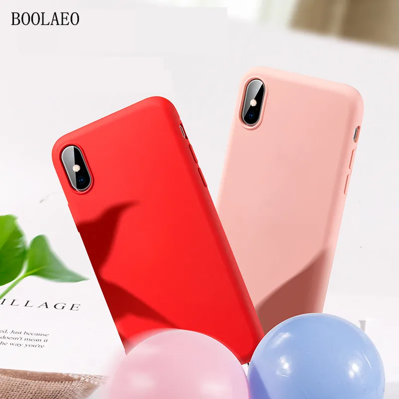 Роскошные мягкие Матовые чехлы для iPhone 8 6 S 7 plus 11 Pro XS Max XR X чехол телефона