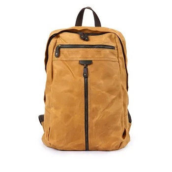 

YUPINXUAN Dropshipping Summer New Canvas Leather Backpacks for Men Big Size Traveling Rucksacks Retro Laptop Daypacks
