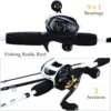 Sougayilang New Fishing Rod Reel Combo Portable  3 Sections   175CM Lure Fishing Rod and 9+1BB Baitcasting Reel Set ► Photo 2/6