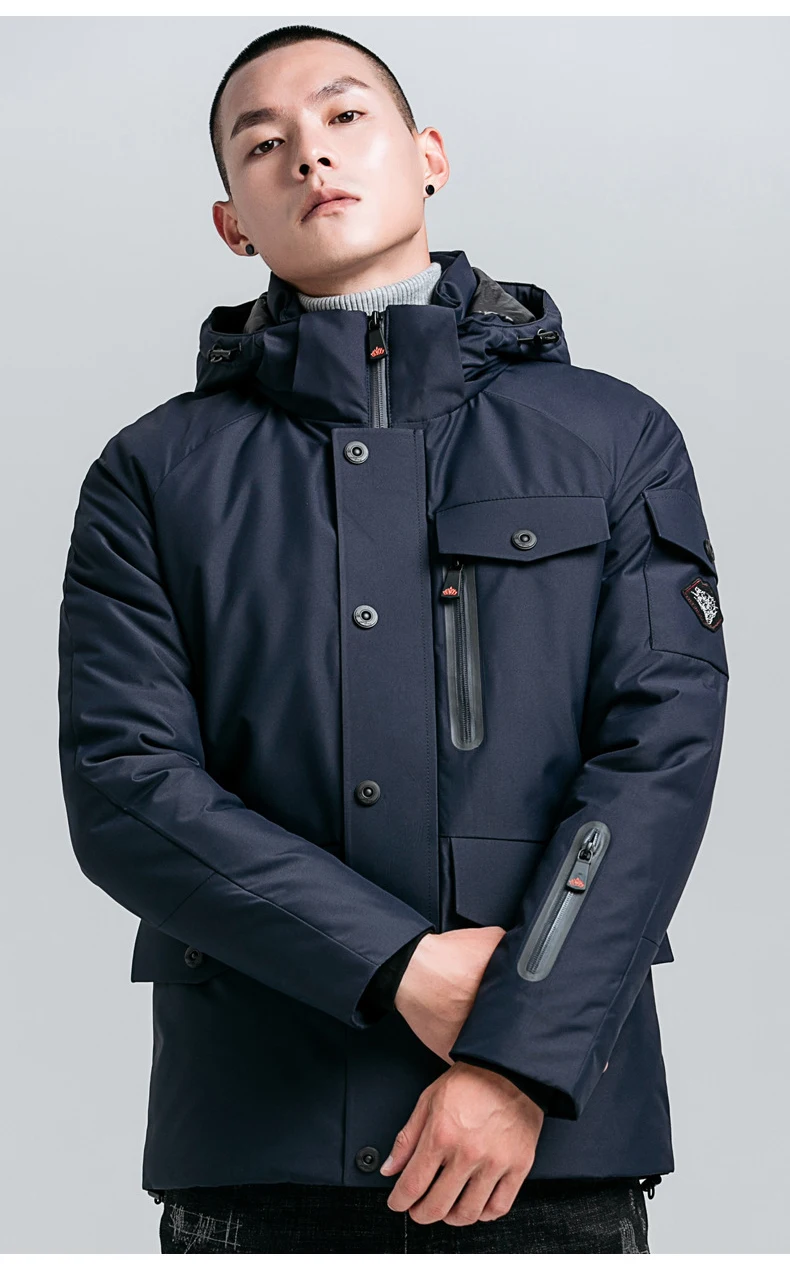 Xiu Luo новая брендовая мужская зимняя куртка пальто Модные Качественные хлопковые стеганые защищающие от ветра толстые теплые мужские парки с капюшоном Masculinity