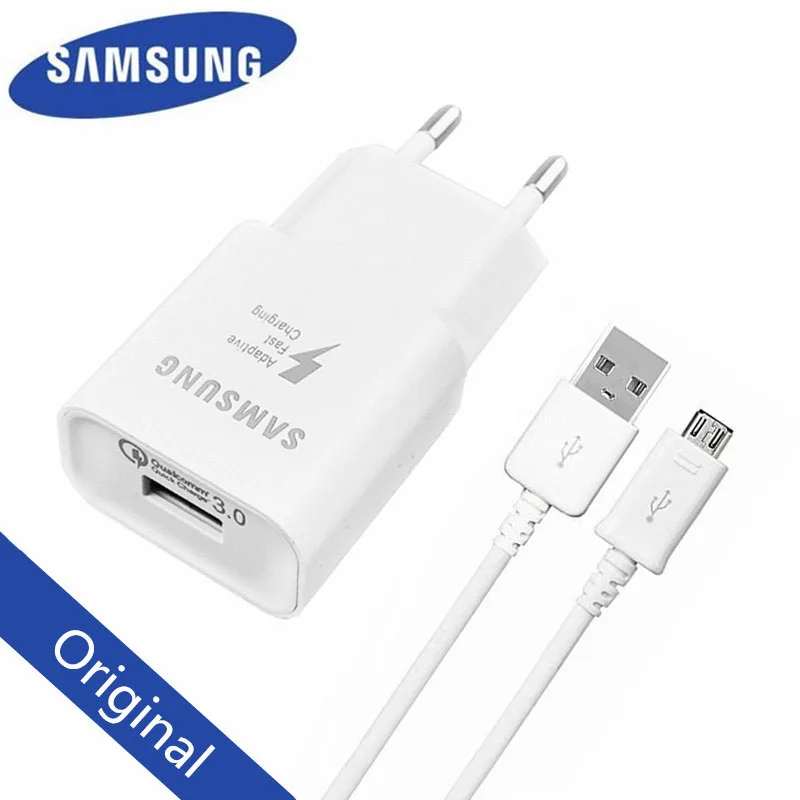 

Original Samsung Fast Charger QC 3.0 EU quick charge Power adapter USB For Galaxy a9 a8 a6 a5 Note 4 5 J3 J4 J5 J7 S6 S7 S4 EDGE
