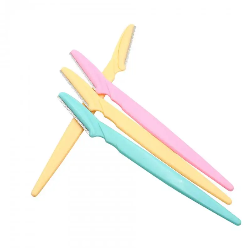 3pcs Eyebrow Lip Razor Trimmer Blade Shaver Knife Beauty Tool Women Makeup Facial | Красота и здоровье