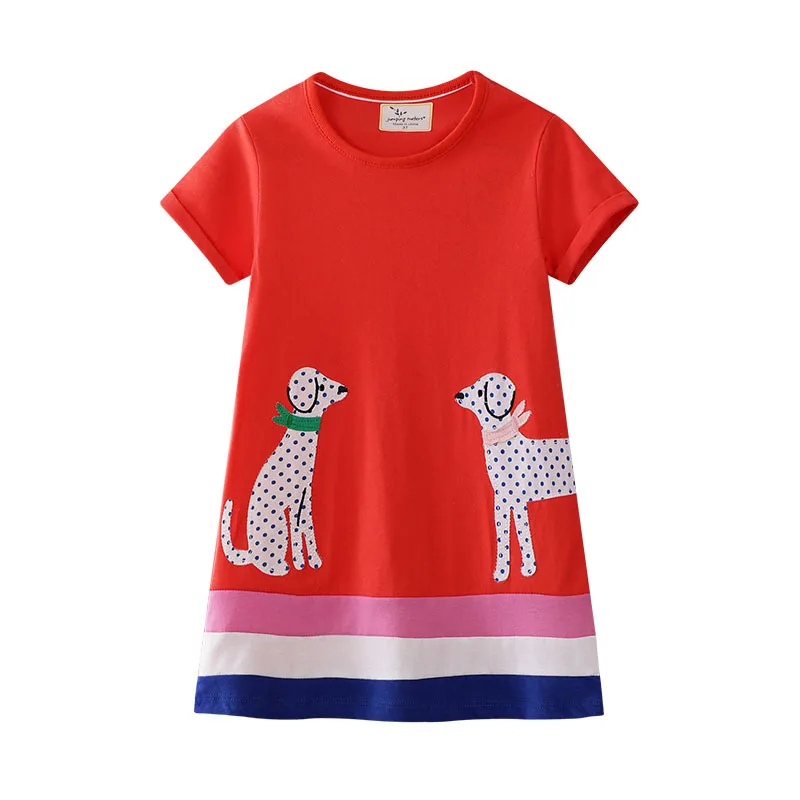 Платье для девочек; одежда с короткими рукавами для маленьких детей; Хлопковое платье в клетку С Рисунком Слона; платье принцессы для малышей; vestidos; одежда; vestidos