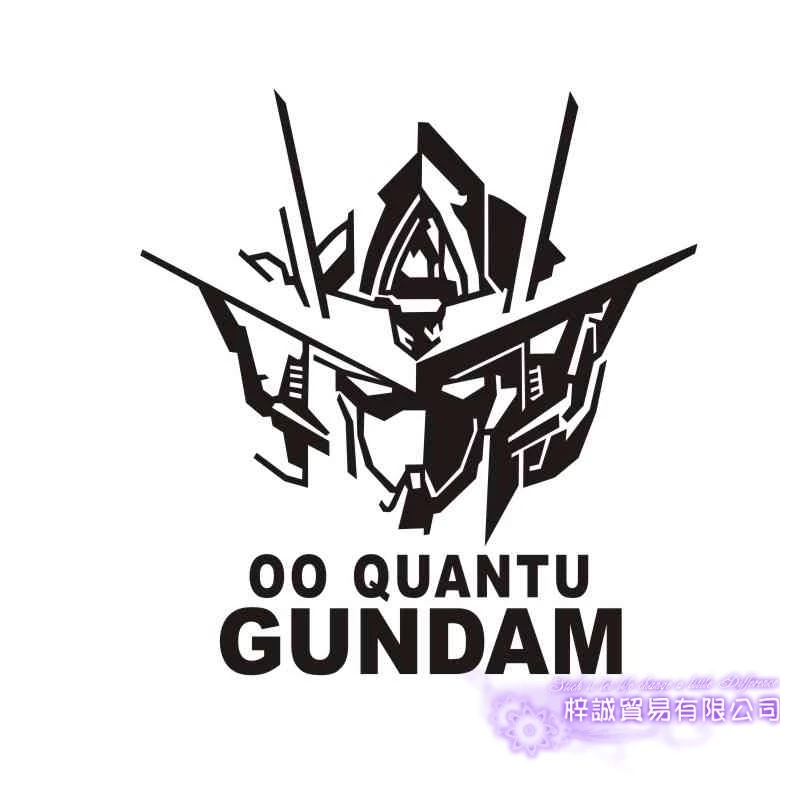 Pegatina GUNDAM Sticker Anime Cartoon Car Decal Sticker 00 Quantu Vinyl Wall Stickers  Decor Home Decoration