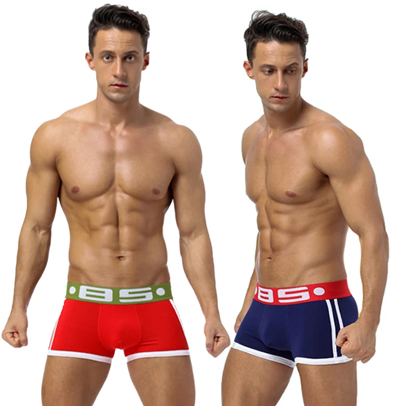 

2020 Fashion Men's Underwear Men's Boxers Men Breathable Underwear U Convex Pouch Sexy Homewear Shorts