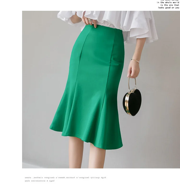 tennis skirt Brand Designer Oversize Elegant Women Mermaid Skirts High Waist Female All-match Casual Skirts Office Lady Stretch Midi Jupe white tennis skirt