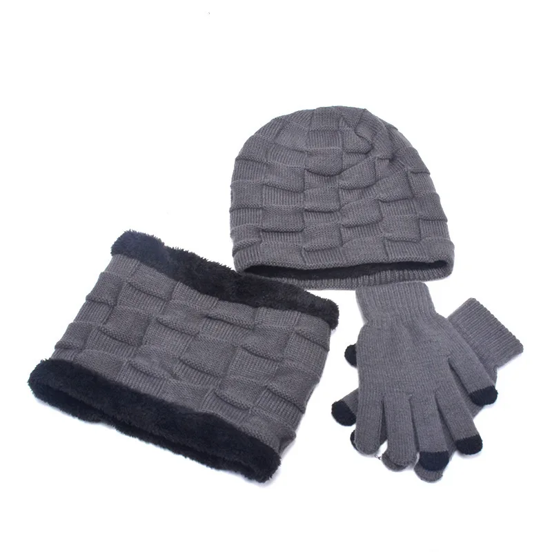 2021 Winter Hat Set Outdoor Skullies Beanies Soft Wool Bonnet Neck Warmer Cover Thick Fleece Lined Scarf Women Men Cap Balaclava 