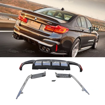 

OLOTDI 3D Style Car Styling Carbon Fiber Rear Bumper Spoiler Diffuser for F90 M5 G30 M-TECH