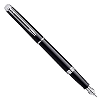 

Ручка перьевая Waterman Hemisphere Mars Black CT, толщина линии F, хром, перо: нержавеющая сталь