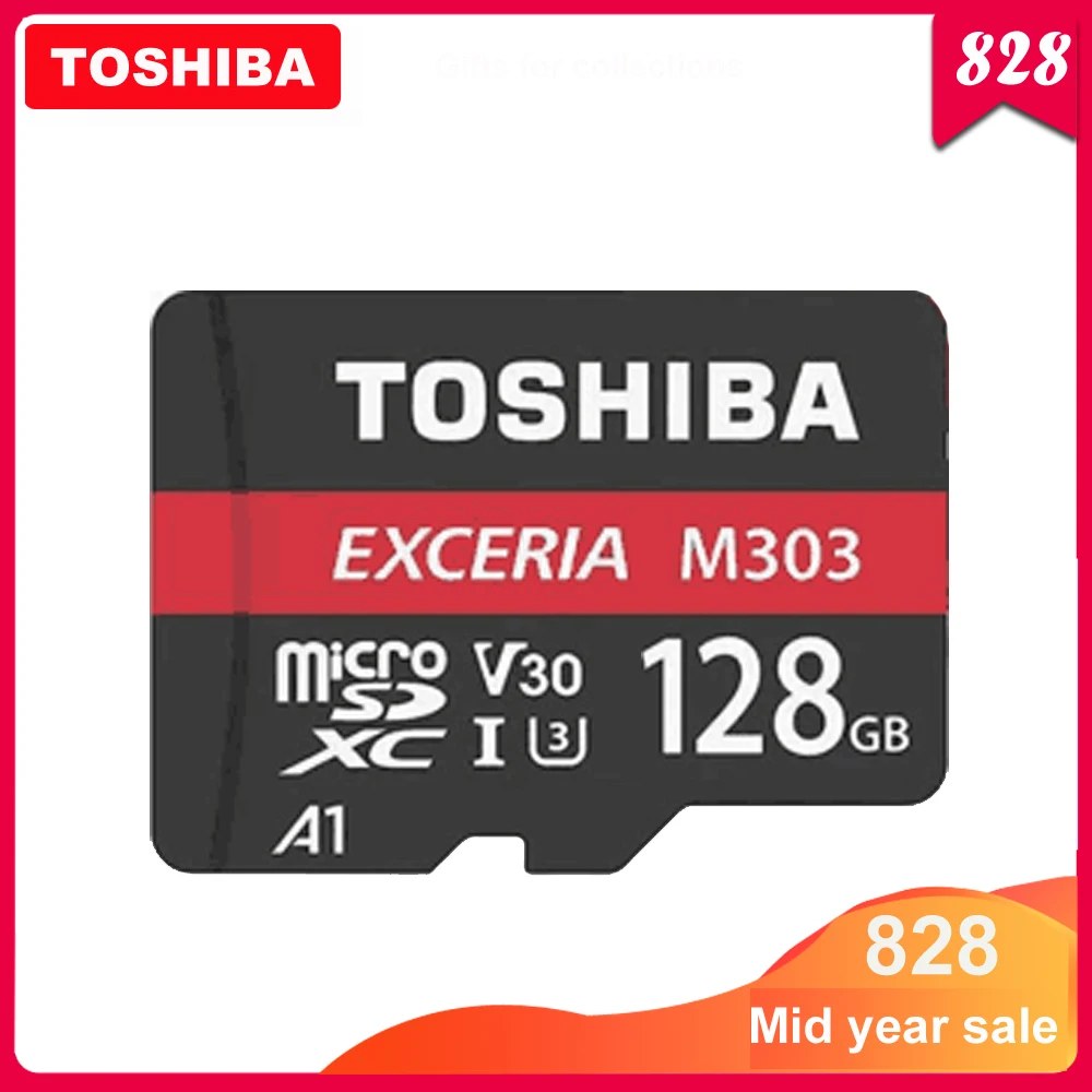 TOSHIBA EXCERIA M303 micro sd карта 64 Гб 256 ГБ 128 U3 класс 10 4K UltraHD V30 флэш памяти 98 МБ/с./с A1 SDXC UHS I TF