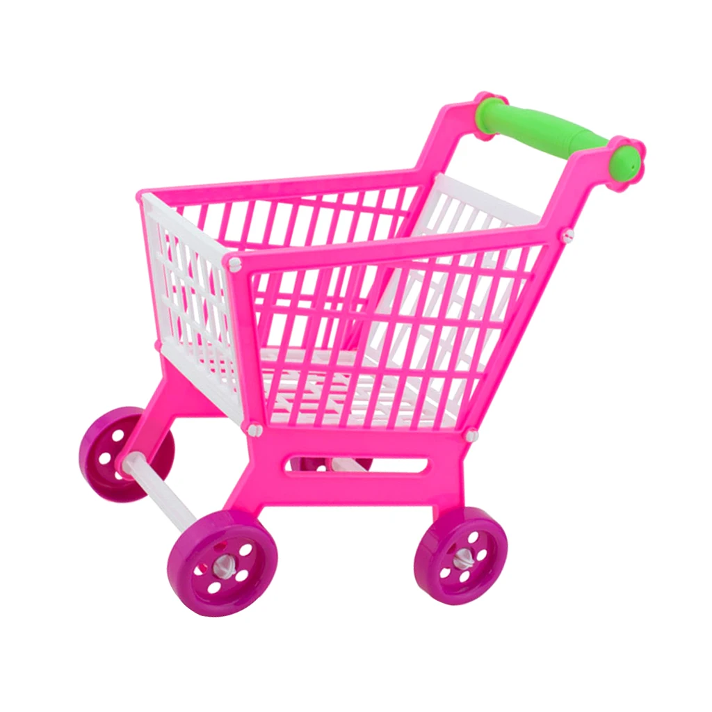 toy shopping cart with food