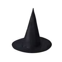 Шляпа ведьмы остроконечная Кепка Хэллоуин костюм карнавалов реквизит черный для женщин и мужчин
