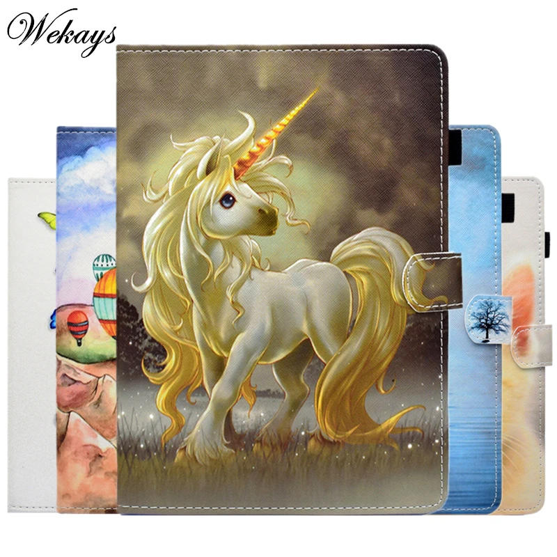 Чехол для Samsung Galaxy Tab A 8 0 &quot2019 кожаный чехол подставка с мультяшным единорогом T290