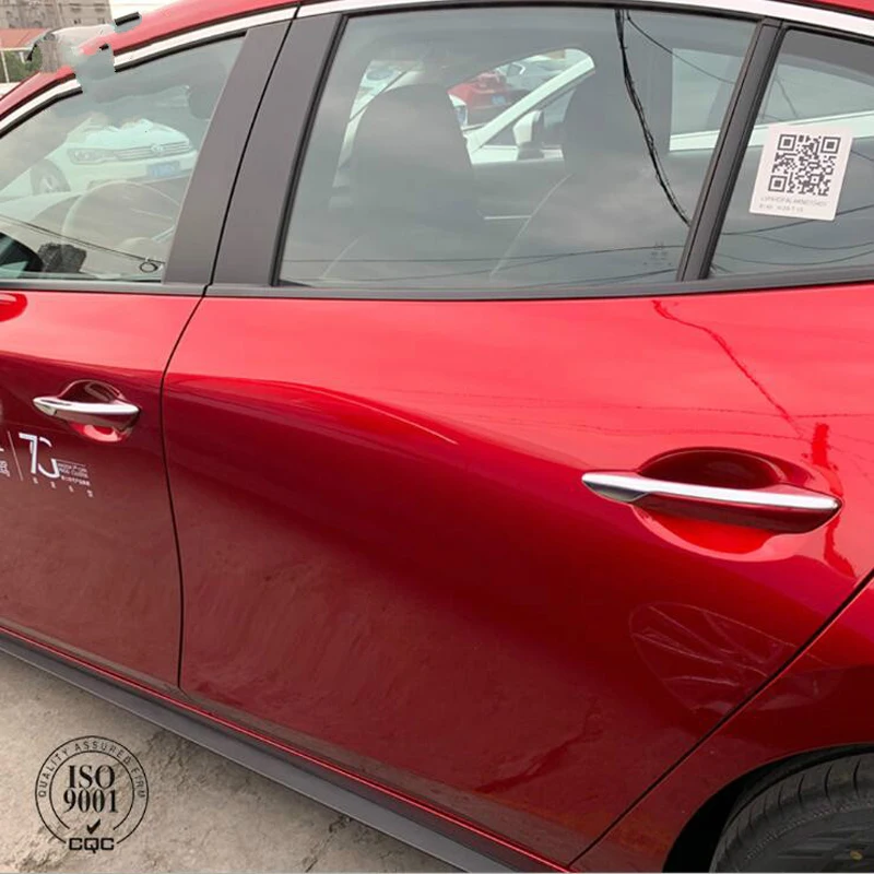 KOUVI 4 шт. ABS хромированные дверные ручки крышки протектор крышки литья автомобильные аксессуары для Mazda 3