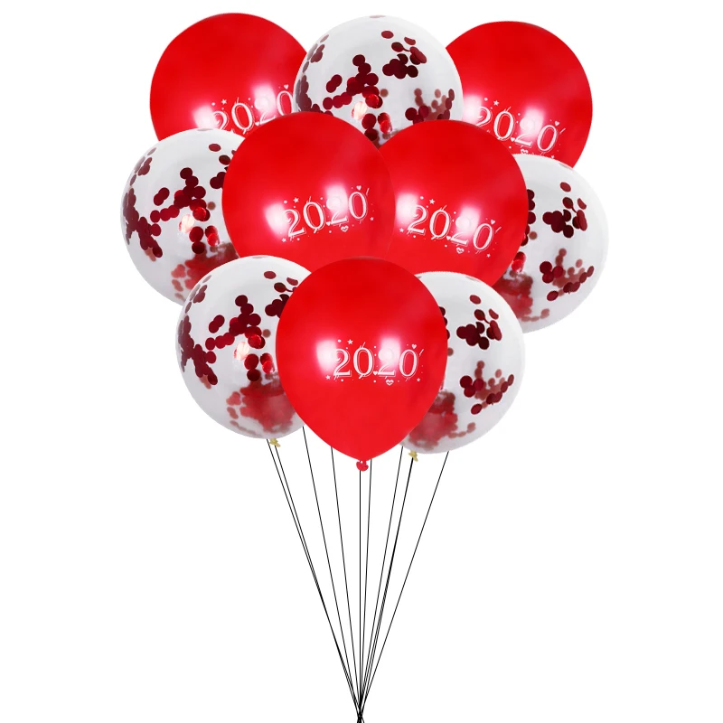 10/15 шт. Рождественская Снежинка латексные шары конфетти воздушные Globos Год Вечерние шар, Рождественская одежда, вечерние поставки - Цвет: 10pcs balloon