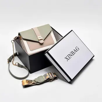 

Tide spell color small square package 2020 summer new fashion pearl buckle handbag Korean Shoulder Messenger bag handbag