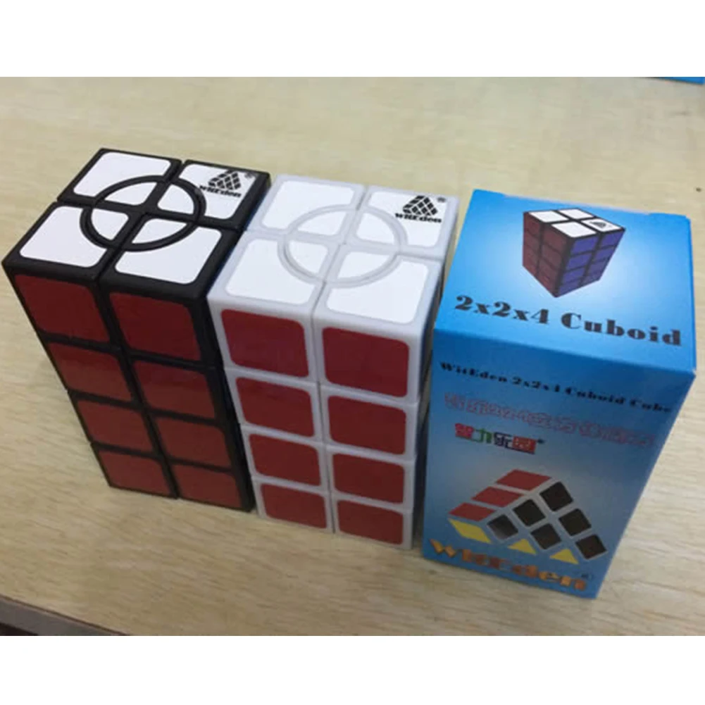 2x2x4 Crazy Cuboid магический куб из ПВХ стикер головоломка твист головоломка игрушка для начинающих опытных Cubers черный