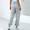 Pantalones de chándal holgados para mujer, Pantalón deportivo gris, de pierna ancha, ropa de calle de gran tamaño, de cintura alta, 2022 ► Foto 2/6