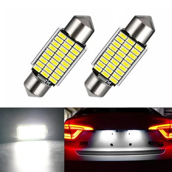 

2x 36mm Festoon 3014 SMD 27 LED Canbus C5W Car Led Auto Interior Dome Door Light Lamp Bulb Pathway lighting Work Lamp