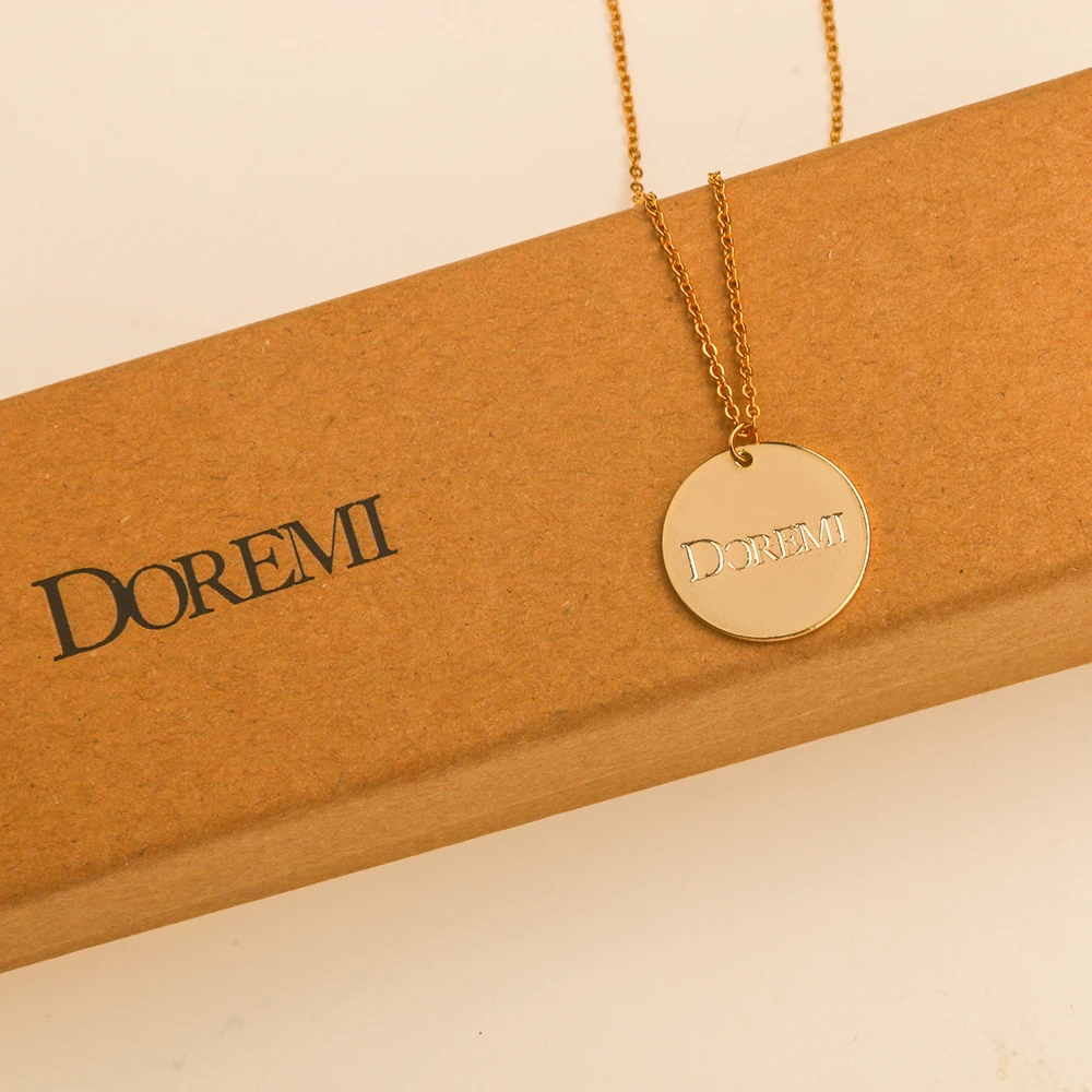 

DOREMI Custom Pendant Letters Necklace for Women Girl Custom Jewelry Custom Name Necklaces Children Personalized GoldFemme Chain