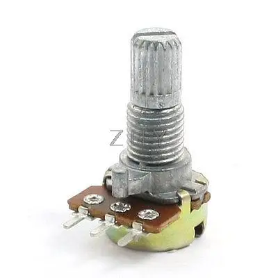 

Type B 10K ohm Top Adjustment Knurled Shaft 3 Pins Pot Potentiometer