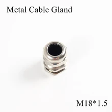 1 шт./лот M18 металлическое уплотнение кабеля IP68 Водонепроницаемый никелевый Латунный разъем желез для 5-10 мм Электрический провод M18* 1,5 медные скобы