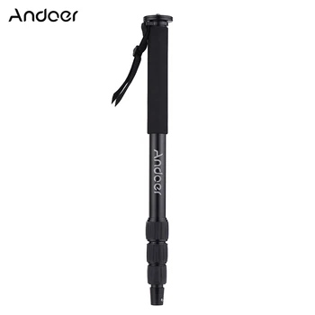 

Andoer Aluminum Alloy 4-Section Telescopic Photography Monopod Portable Unipod Holder for DSLR Camera Max Load Capacity 5kg/11lb