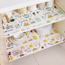 

1 Roll Kitchen Table Mat Shelves Mat for Kitchen Drawers Cabinet Moisture-proof Waterproof Cupboard Placemat Refrigerator Mat