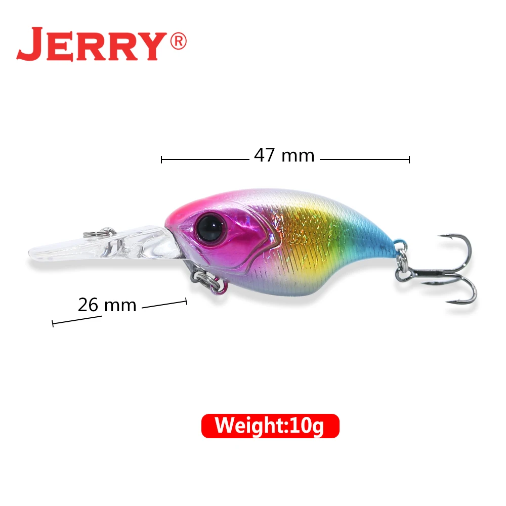 Jerry 1 шт. 47 мм 9 г сверхлегкие рыболовные приманки плавающие погремушки кривошипная приманка воблер