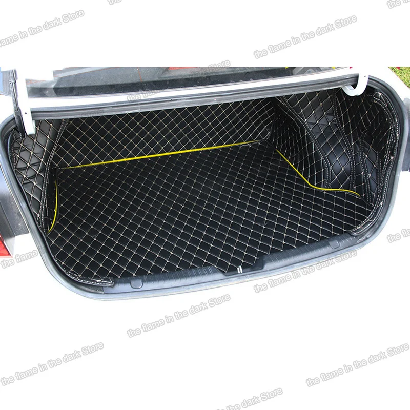 

Leather Car Trunk Mat Cargo Liner for kia forte k3 rear boot cover accessories seat accessory 2012 2013 2014 2015 2016 2017 2018