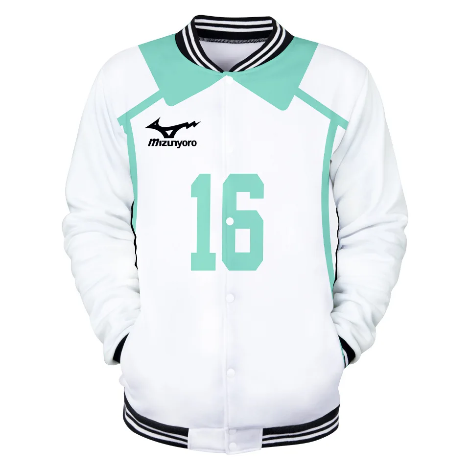 Аниме Haikyuu бейсбольная куртка Мужская/Женская Мужская бомбер Oikawa Tooru спортивный