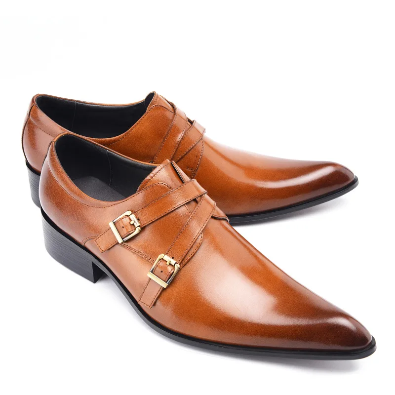 Italian Men Oxford Shoes Genuine Leather Men Dress Shoes Plus Size Office Business Wedding Formal Shoes Men