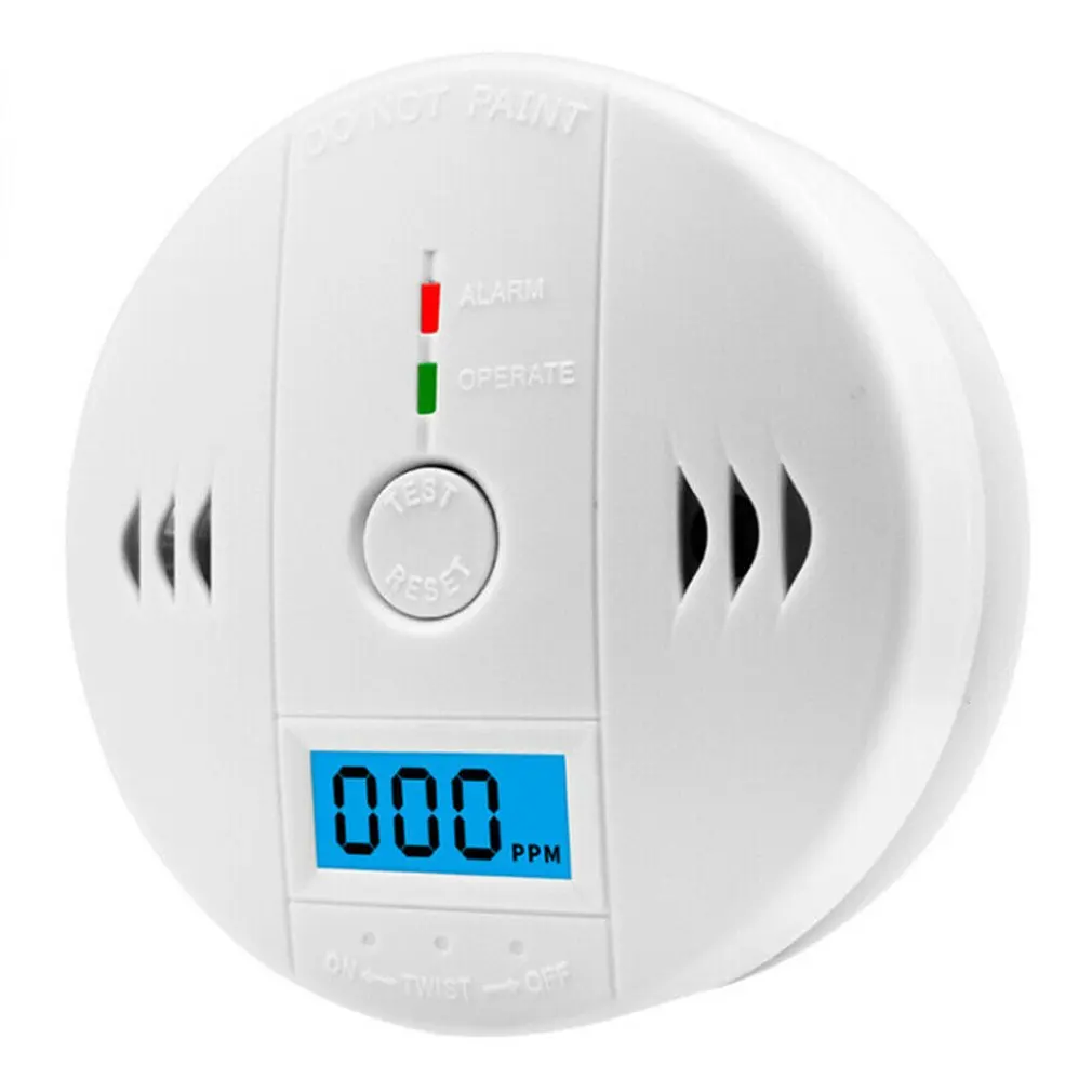 LCD Carbon Monoxide Detector Alarm CO Gas Warning Sensor Alarm Monitor Tester Home Security Carbon Monoxide Smart Sensor