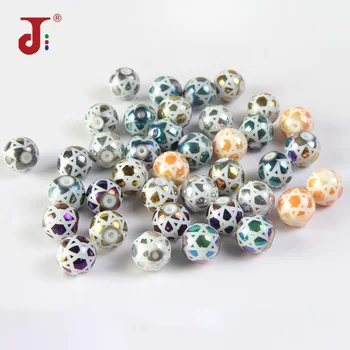 

50pcs/bag Unique Glass Beads Fits For Handmade DIY Necklace Bracelet Cretive Round Balls For Jewelry Making